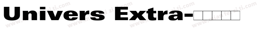 Univers Extra字体转换